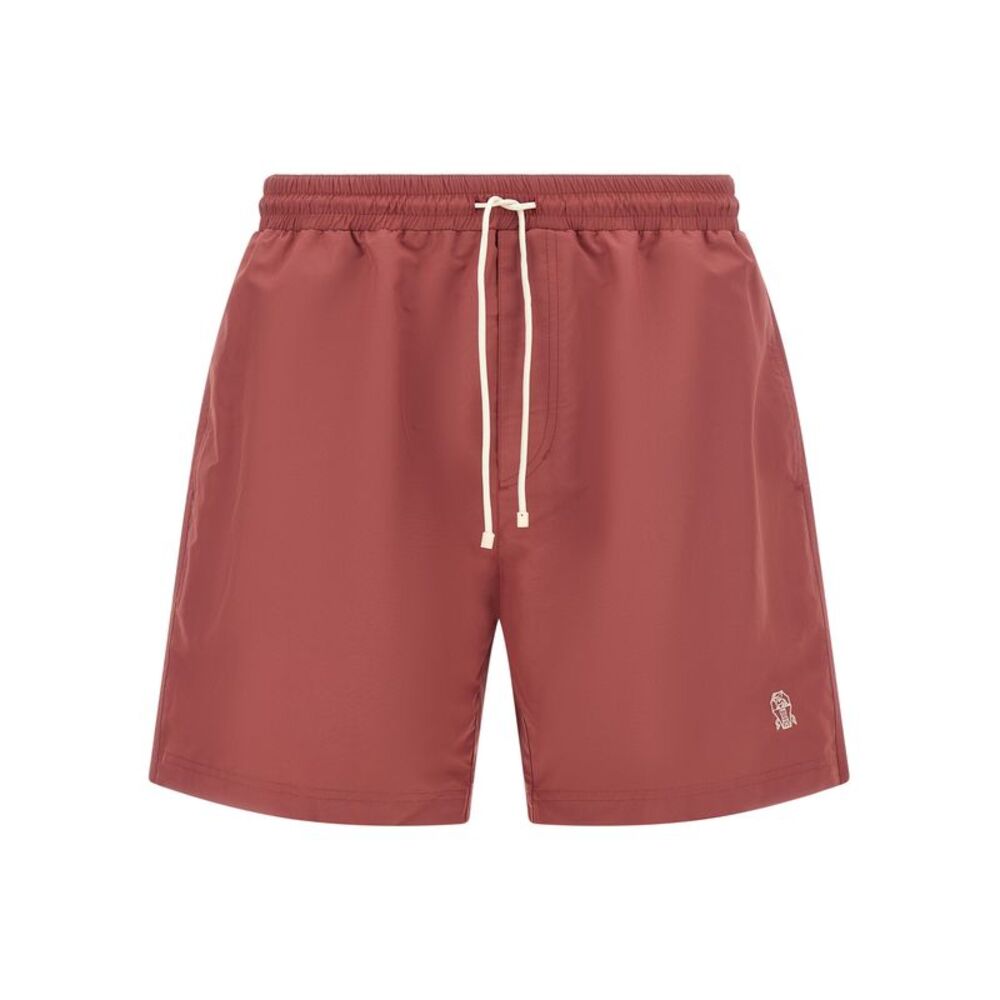 Brunello Cucinelli Men Solomeo Logo Swimsuit